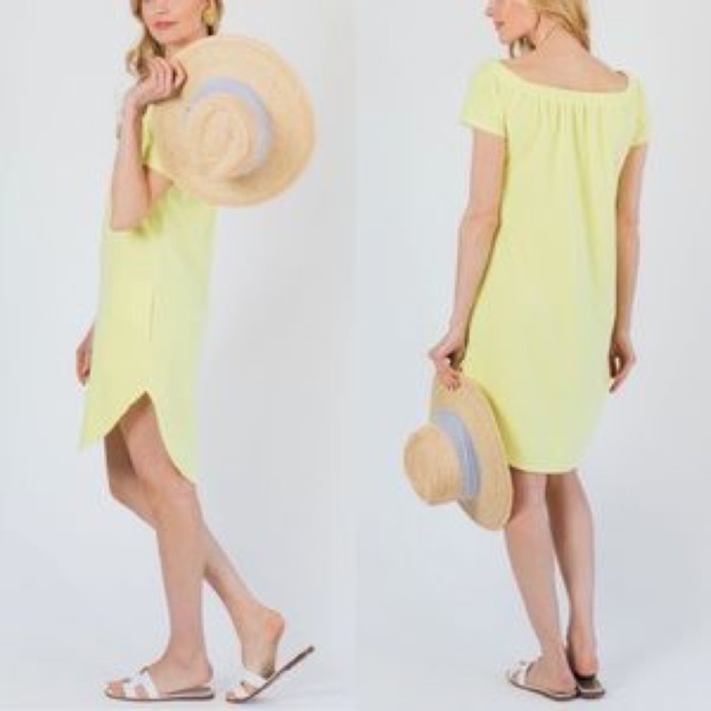 Dudley Stephen’s Rib Sydney Dress Soft Yellow xS